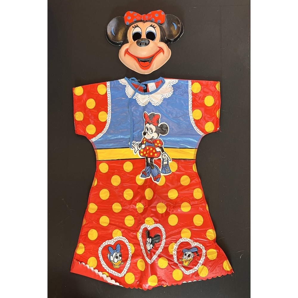Vintage 1981 Ben Cooper Minnie Mouse Costume Mask Box Tiny Tot 3-5 Disney